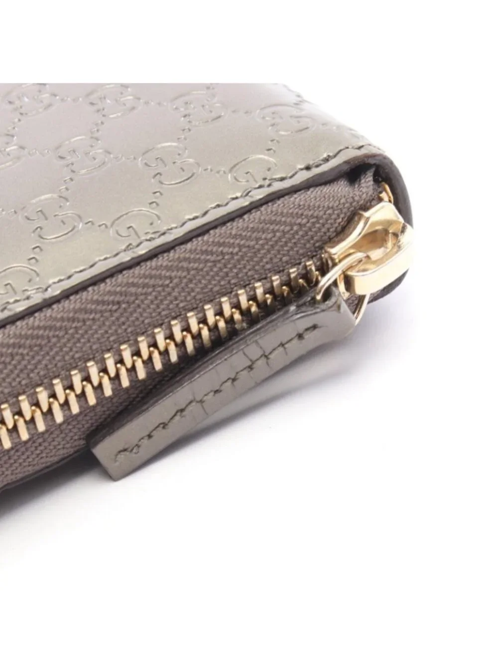 Gucci Wallet Maninebguccissima talekhaki Patent Leather - Picture 8 of 9